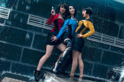 Playgirl Black & Blue Cotton Bolero Shrug Top