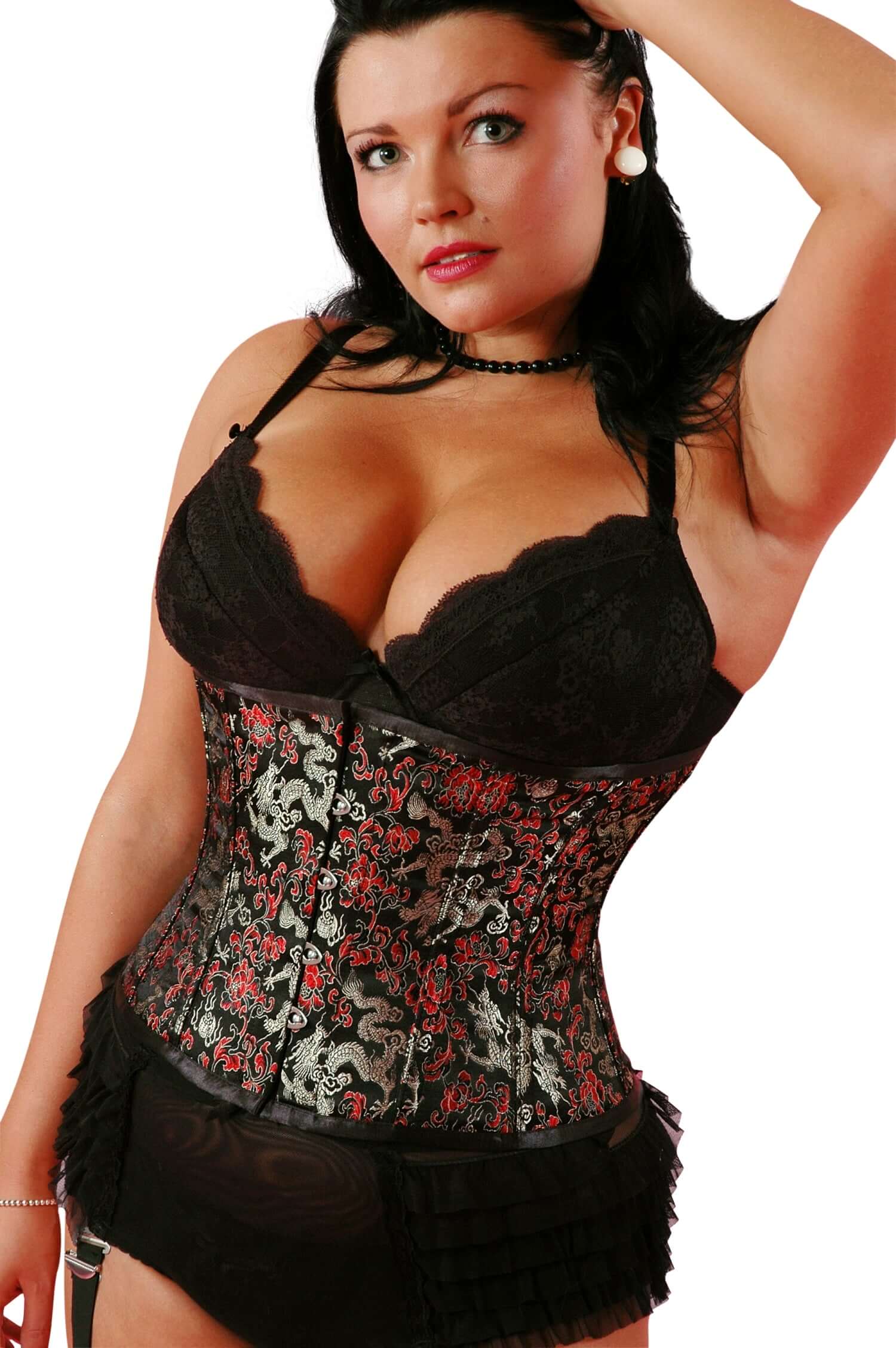 Playgirl Eve Steel Boned Dragon Brocade Waist Cincher