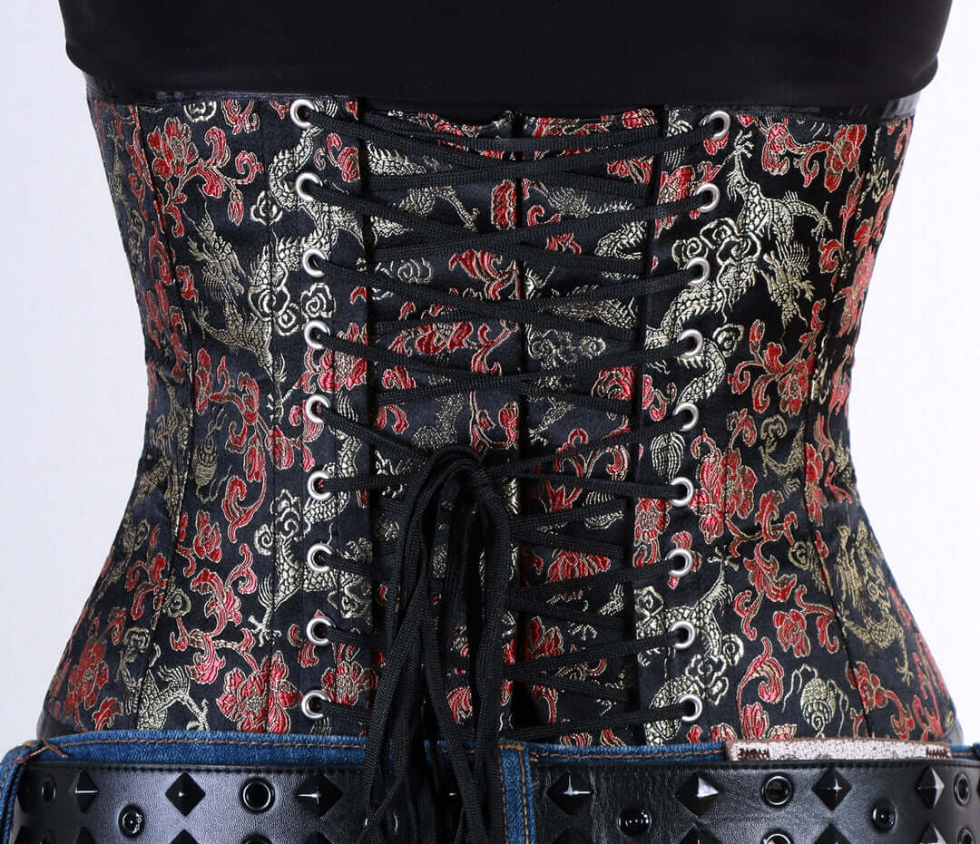 Playgirl Eve Steel Boned Dragon Brocade Waist Cincher