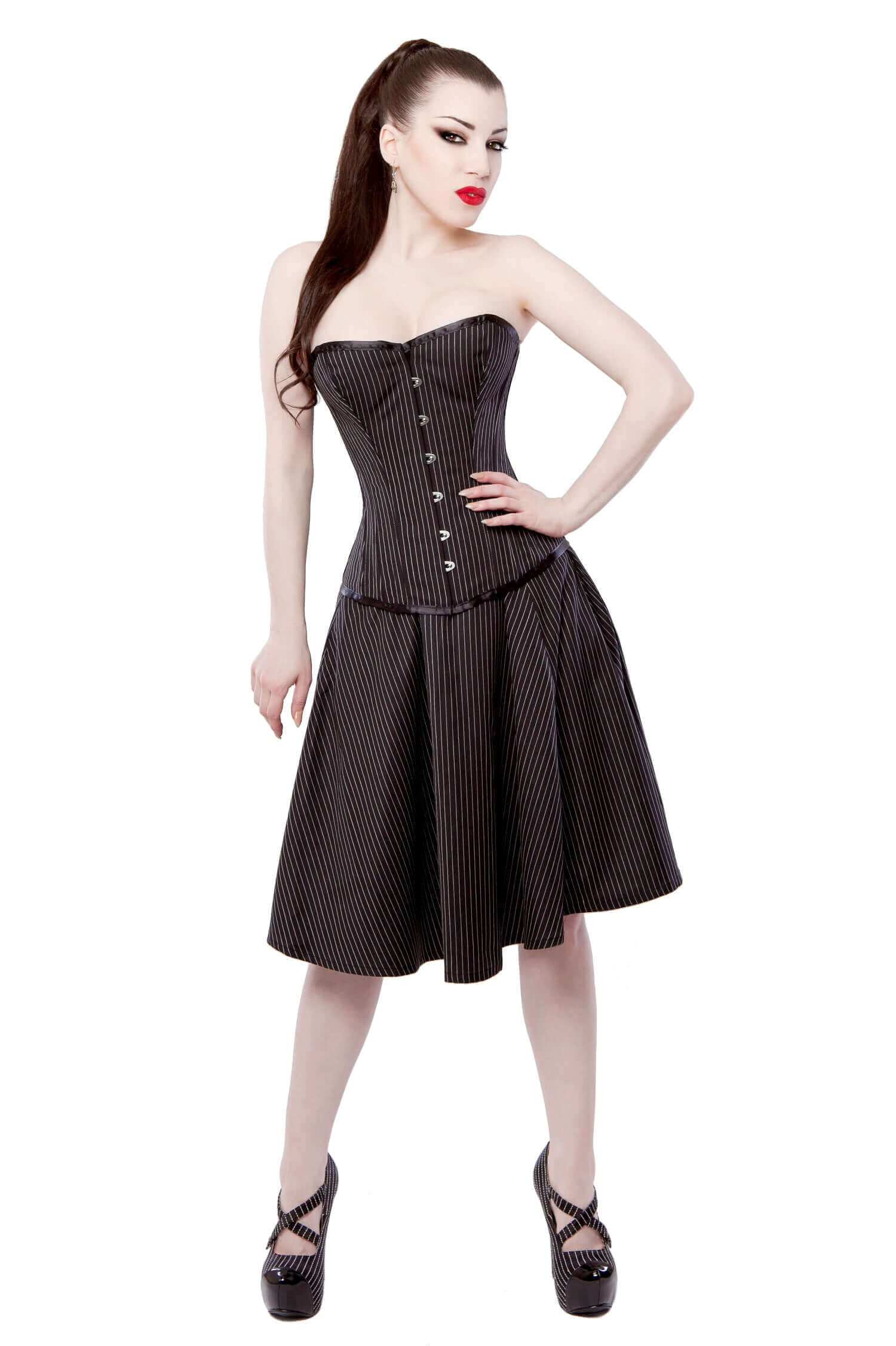 Pinstripe Corset Dress