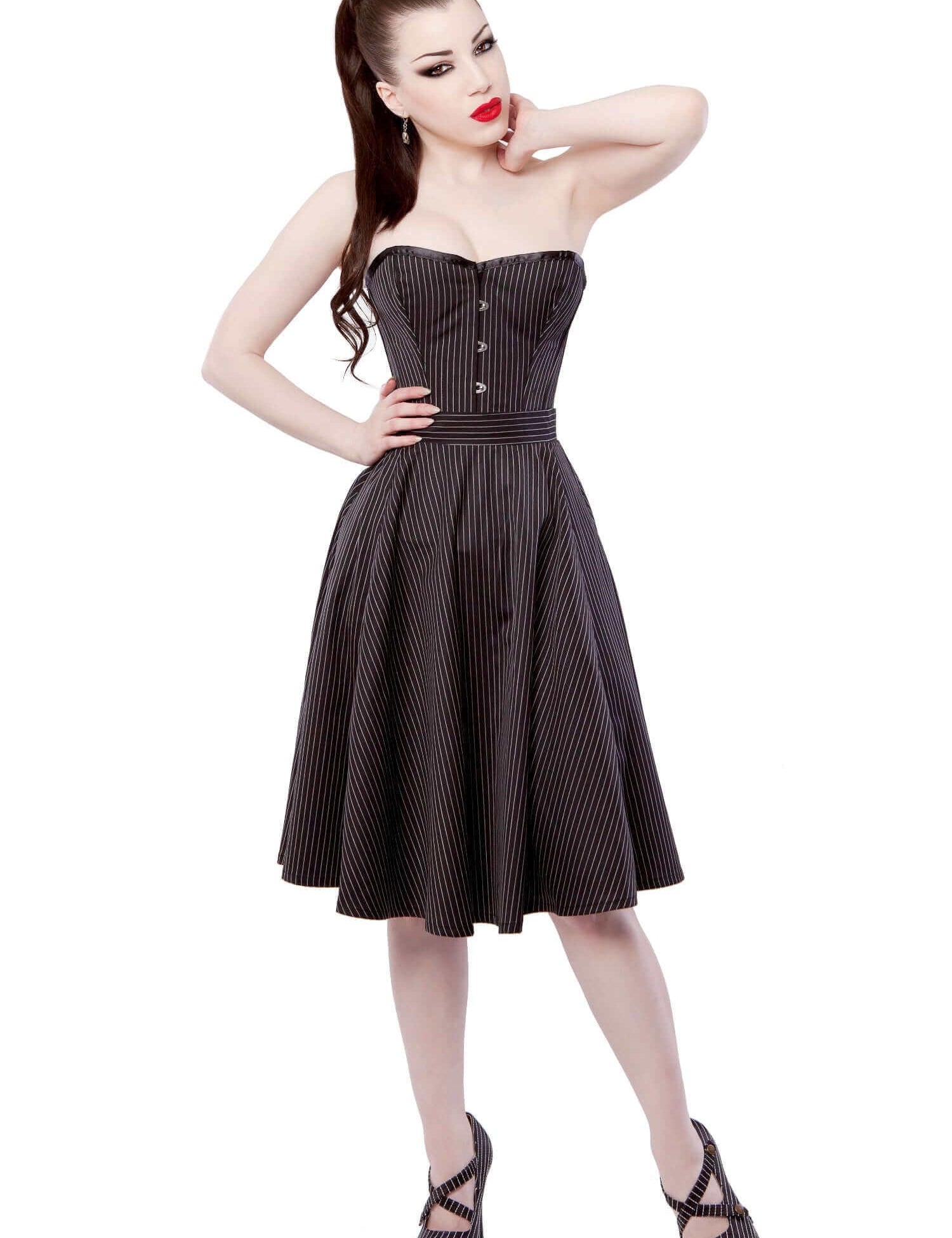 Pinstripe Corset Dress