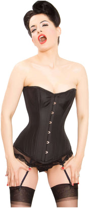 Playgirl Black Overbust Waist Trainer Corset