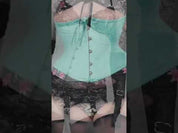 Plus Size Polly Hourglass Mint Waist Training Waspie Corset
