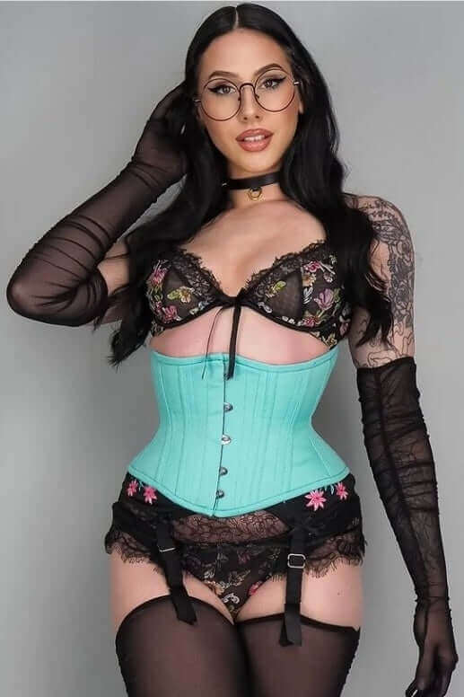 The Little Mermaid In Mint Green Corset